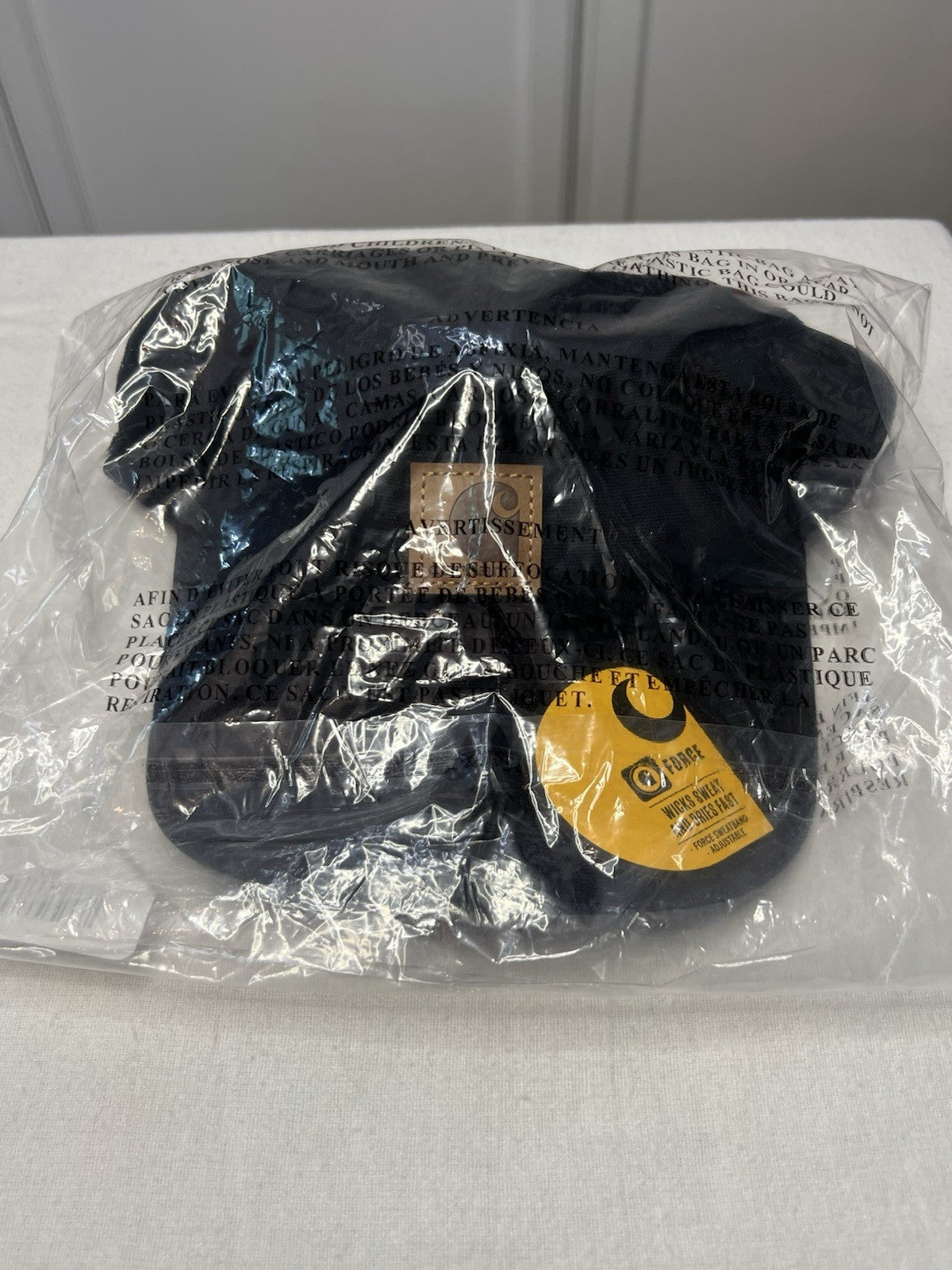 Carhartt Black Canvas Unisex One Size Adjustable Cap Bnwt1