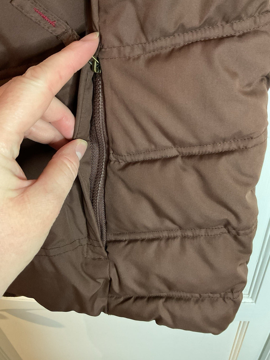 Peter Storm Women's Gilet Size 16 Brown Zip Pockets Bnwot3