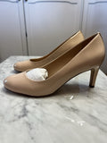 Hobbs London Women's Lizzie Court Shoes Nude Patent Leather Size UK 5  Rrp £1390