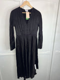 Ghost London Meryl Dress  Size S. Vintage Ghost Dress In black Size small Bnwt0