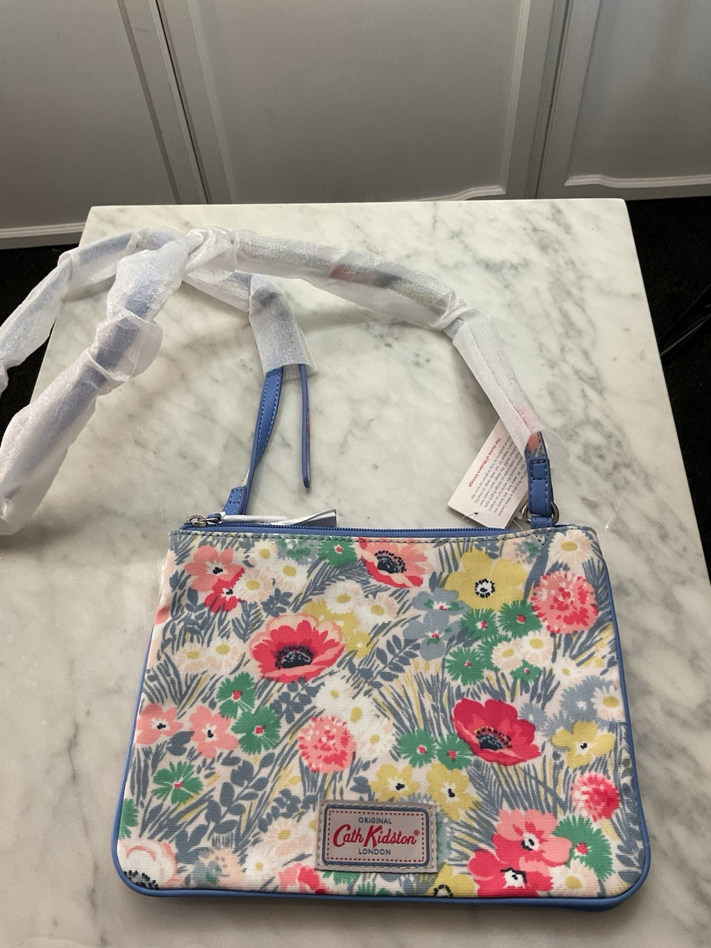 Cath Kidston Cross Body Bag Flowers Print New With Tag 2 part bag 0