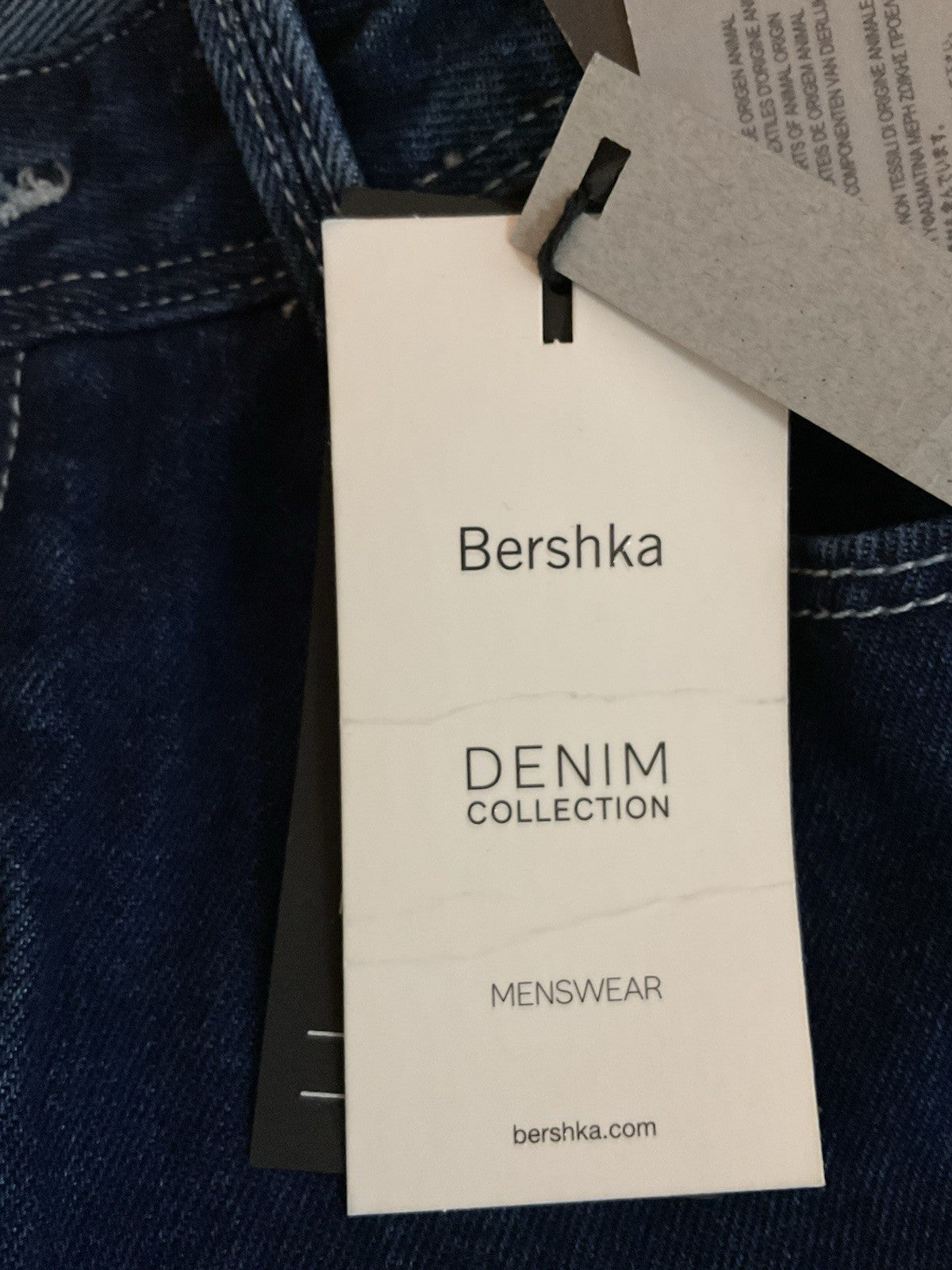 Bershka Men's Denim Jeans Cropped Slim Fit Uk 30 Eu 38 5296/211/461 Blue Bnwt4