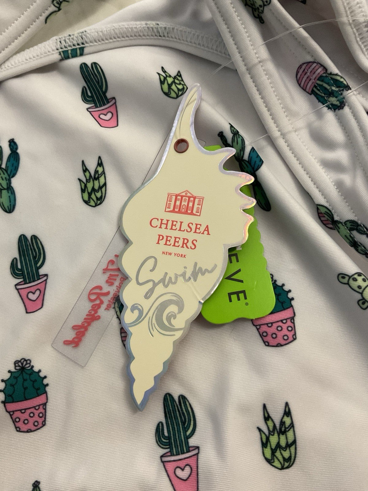 Chelsea Peers Women's Swimming Costume Cactus Design Size Large BNWT6