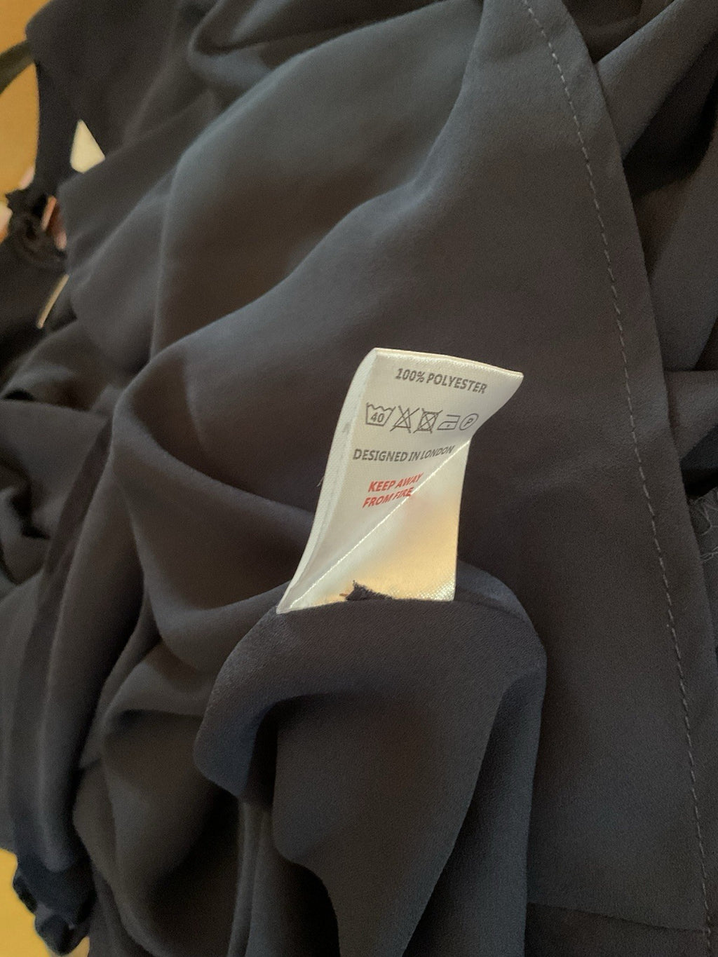 Rewritten London Florence Wrap Dress Ink Blue Size Small, Bnwt7