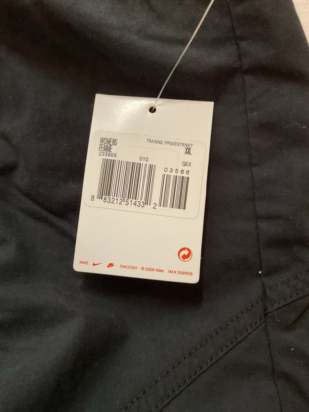 Nike Retro Vintage Silver Tag Black Dungarees 2xl BNWT9