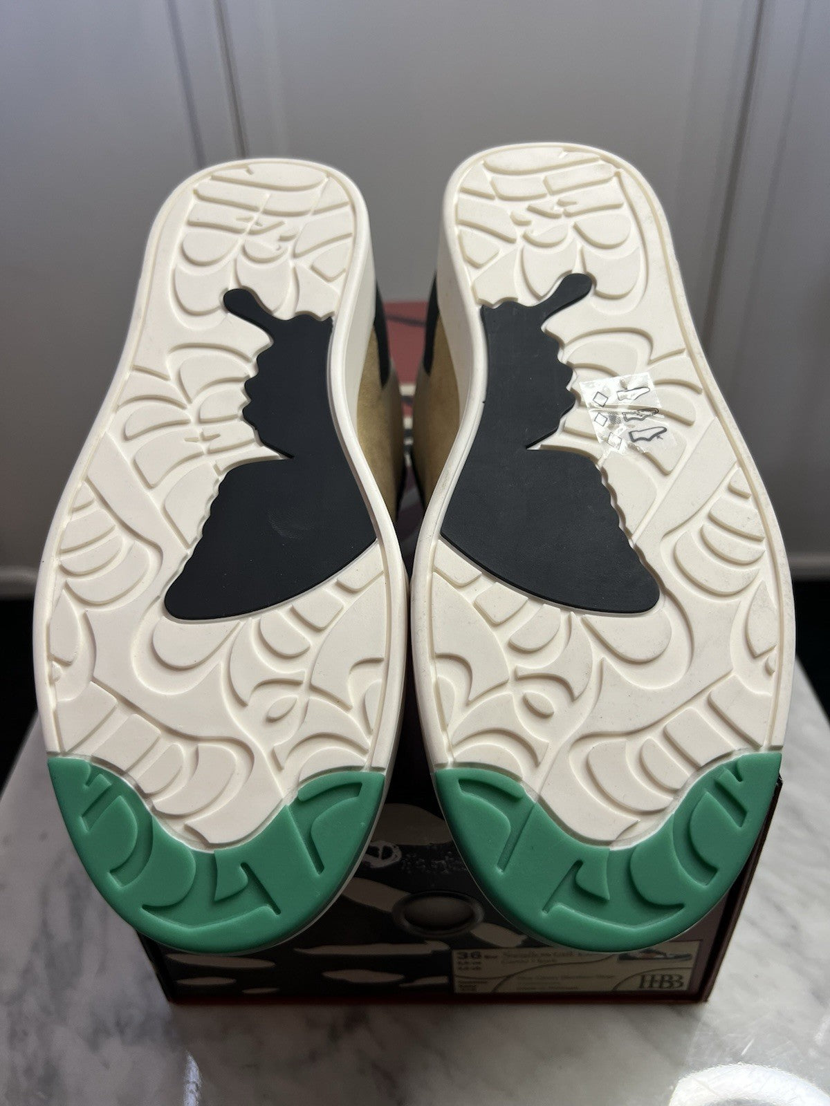 Fashion Baby Swallowtail Low Camp Hawk Pine Green/Bamboo/Beige Uk 3.5 Bnib New4