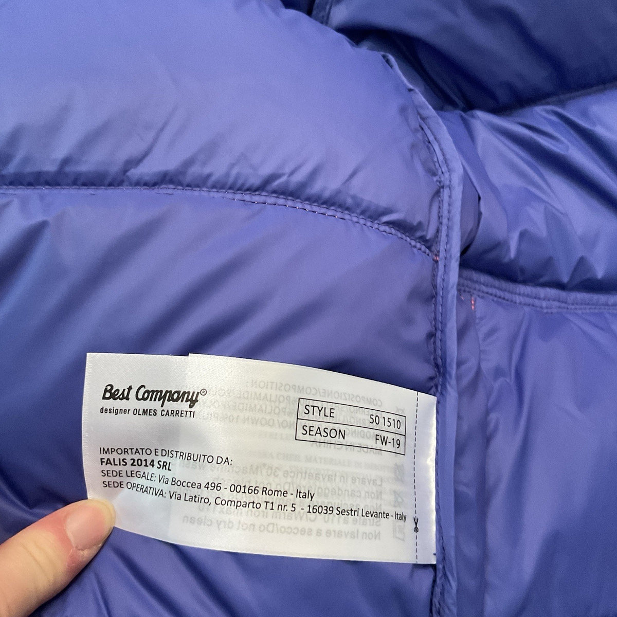 Best Company Women's Lavaredo Small Pink Puffer Coat Rare, Bnwt Vintage Italian11