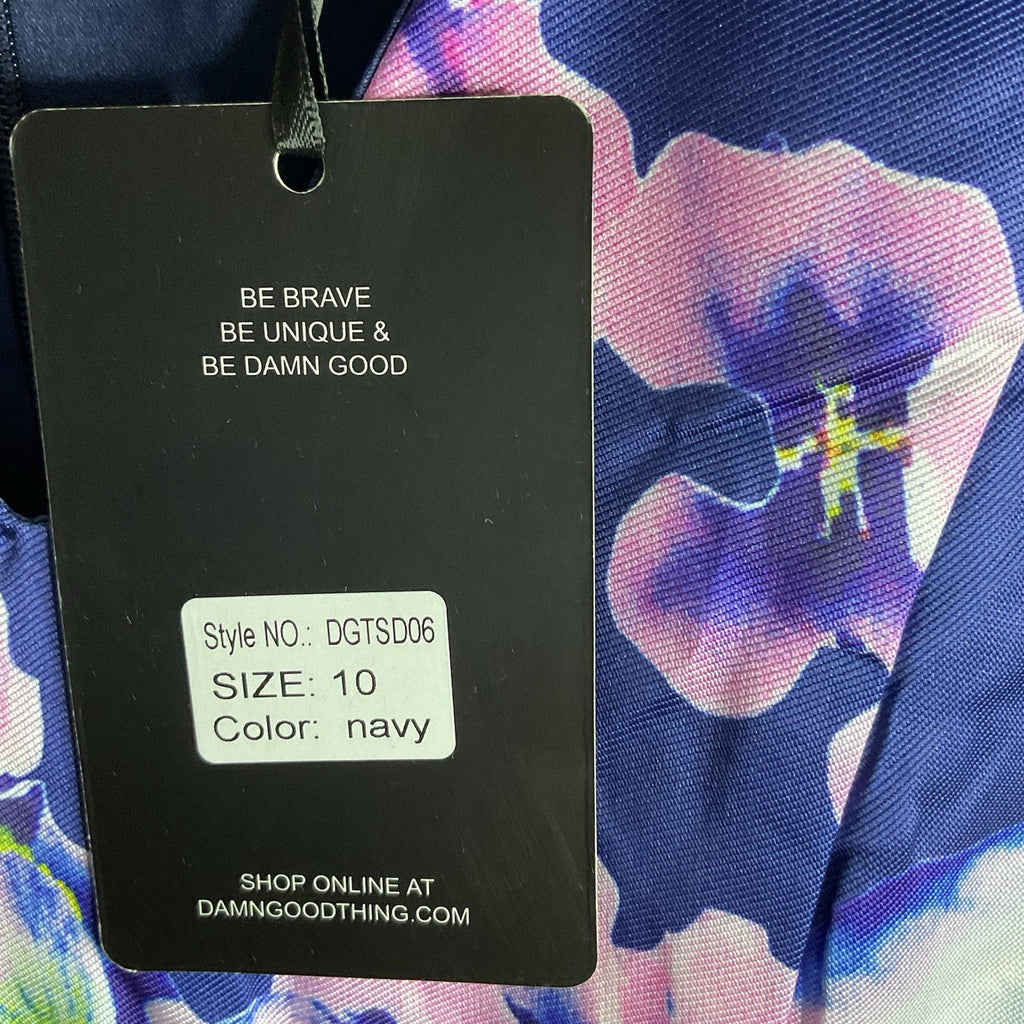Damn Good Things Women’s Floral Midi Dress Size Uk 10 Dgtsd06 Lined Dress Bnwt3