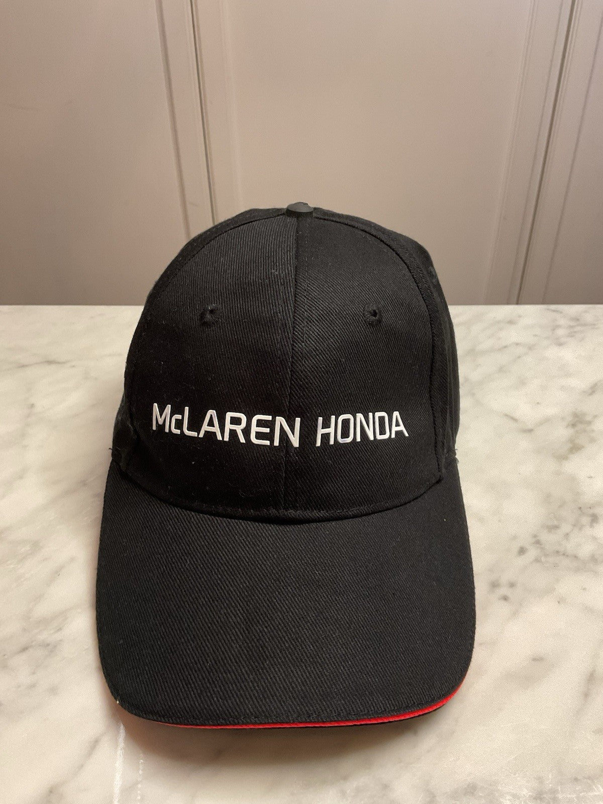 McLaren Honda F1 Racing Team Official Black Cap One Size Fits Most NWT0