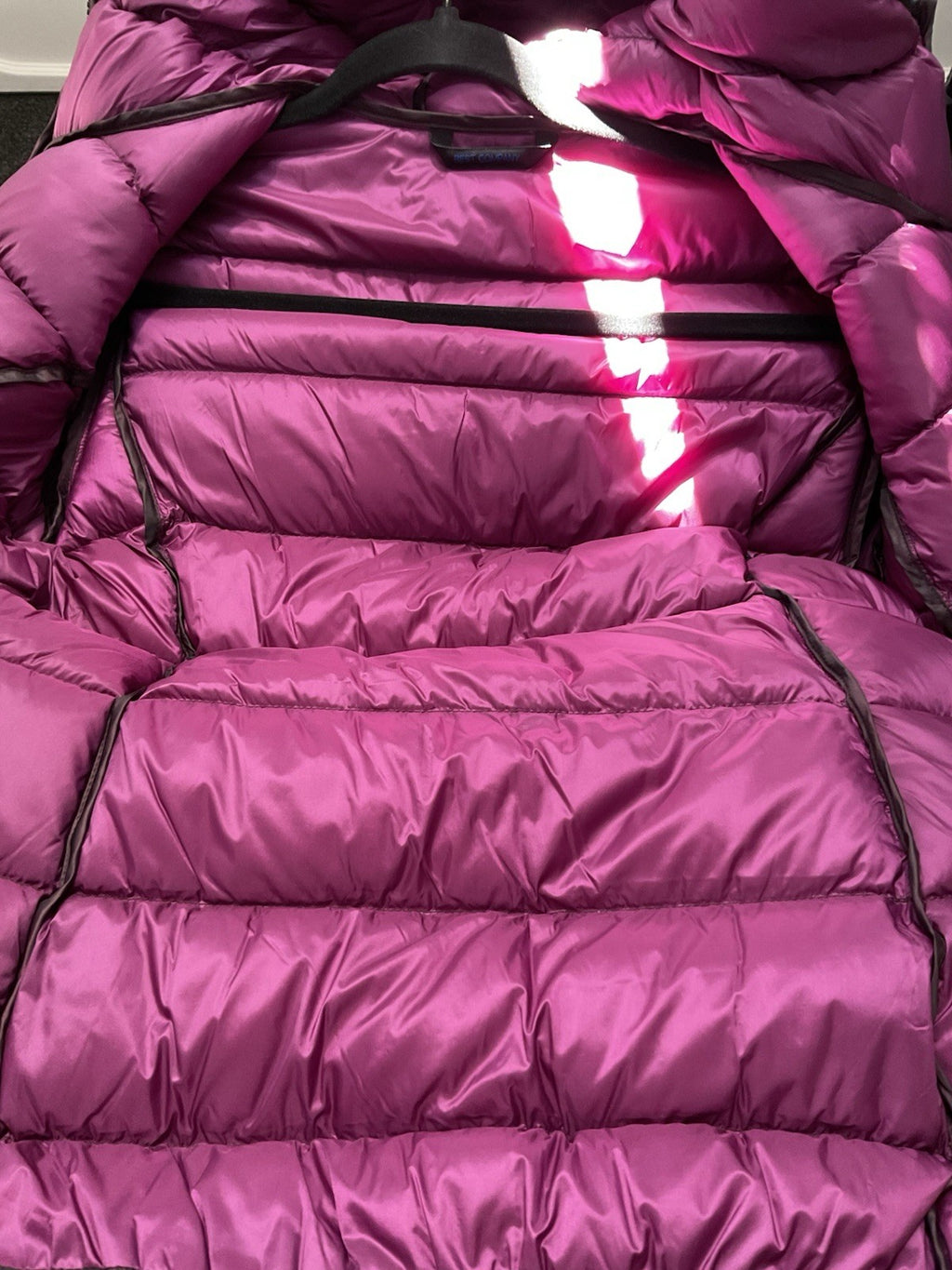 Best Company Women’s Puffer Coat Size Small, Purple/dark Maroon, Vintage Deadsto10