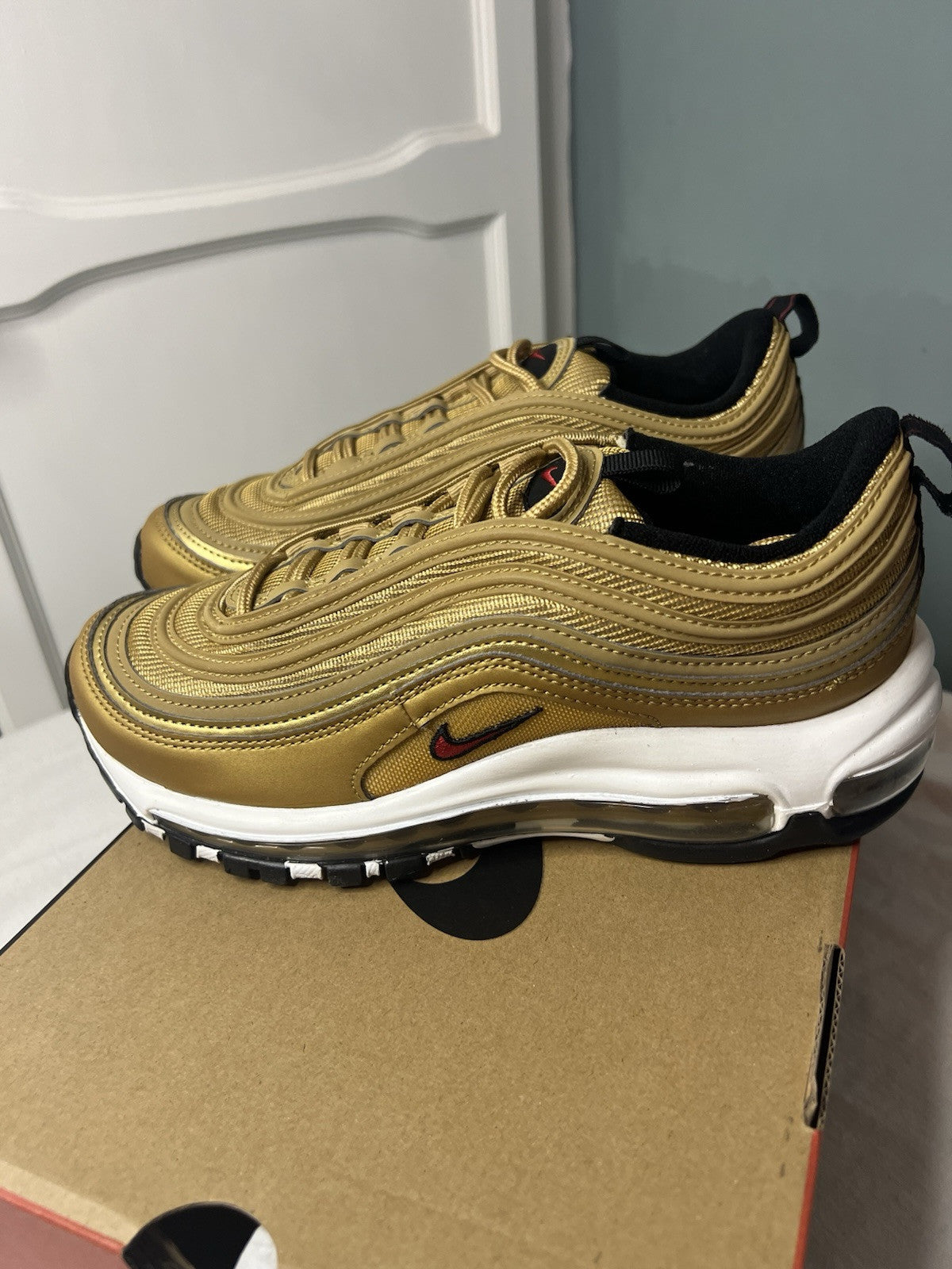Nike Air Max 97 Golden Bullet Uk Size 4.5 Bnib Sold Out Unisex0