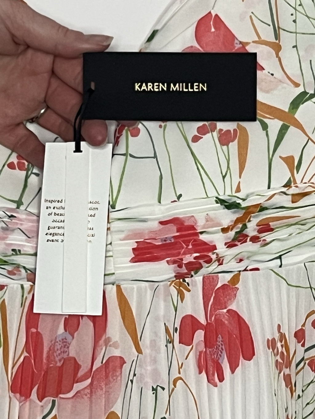 Bnwt Stunning Karen Millen Royal Ascot Midi Dress, Size 8 Rrp £225.003